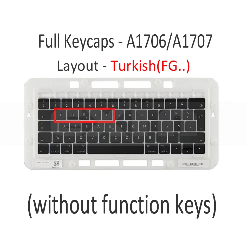 Крышка для клавиш ноутбука A1706 A1707 A1708 турецкий индюк замена крышки Macbook Pro Retina 13 15