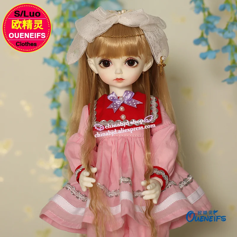 Одежда BJD 1/4 розовая плиссированная юбка розовые брюки костюм из двух частей для