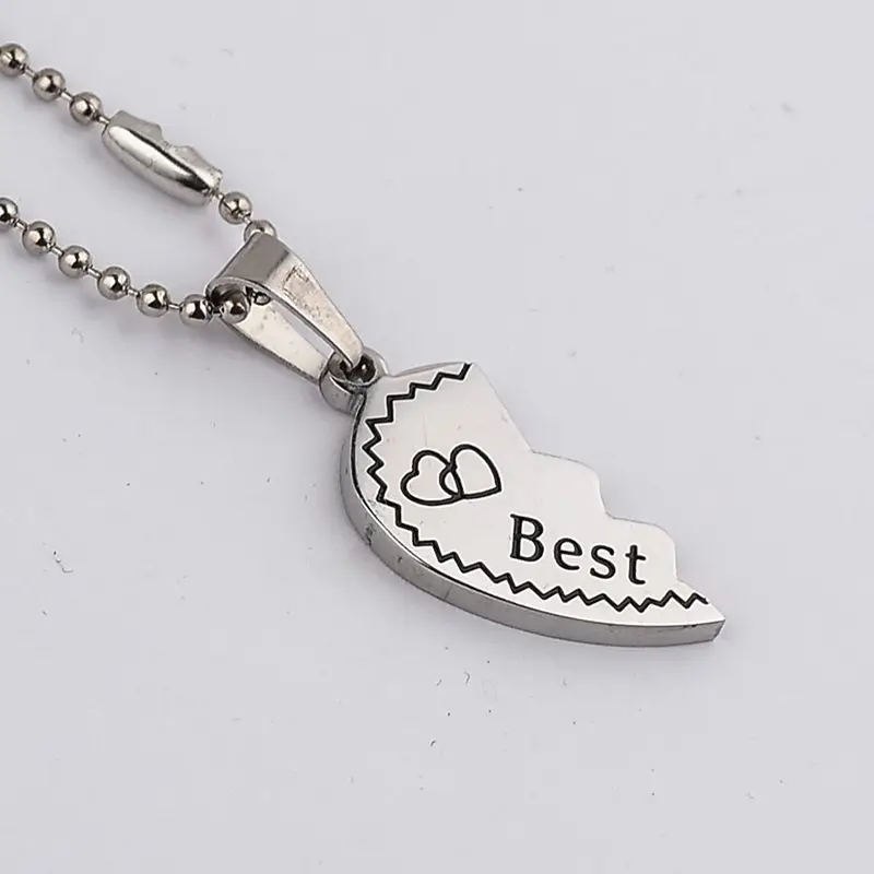 New Arrival Broken Love Heart Style Pendant Necklace Men Women Best Friends Double Letters Gift | Украшения и аксессуары