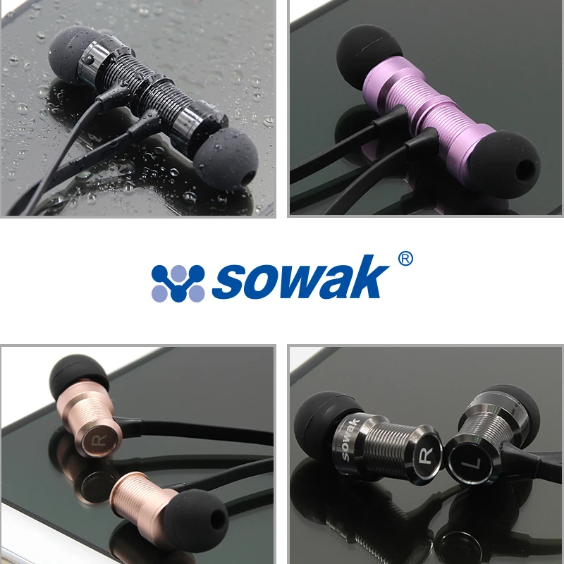 Bluetooth-наушники Sowak IPX4 с защитой от пота Спортивная стереогарнитура Bluetooth 4 1