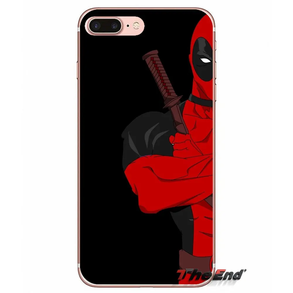 Deadpool Art Мягкие прозрачные чехлы для iPhone X 4 4S 5 5S 5C SE 6 6S 7 8 Plus Samsung Galaxy J1 J3 J5 J7 A3 A5 2016 2017 |