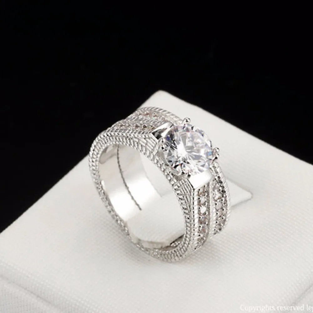 2 шт./компл. Модные посеребренные круглые огранки с прозрачными фианитами Стразы