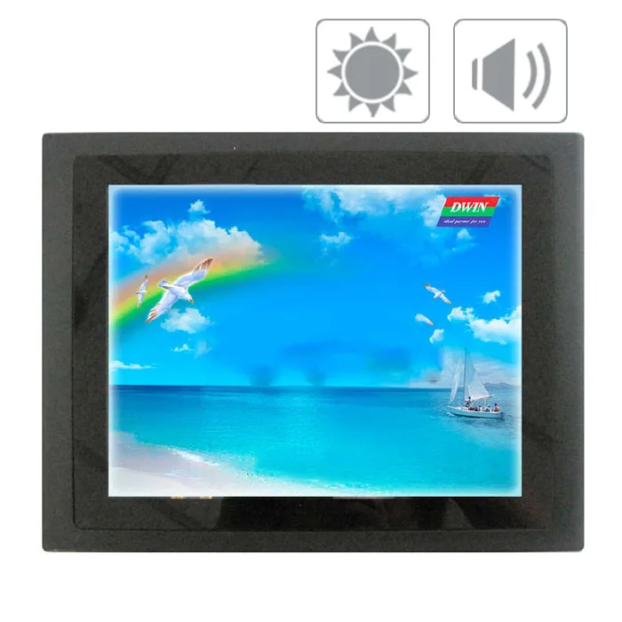 DMT80600T080_19WT 8 дюймовый DWIN DGUS Серийный порт емкостный сенсорный экран HMI интерфейс