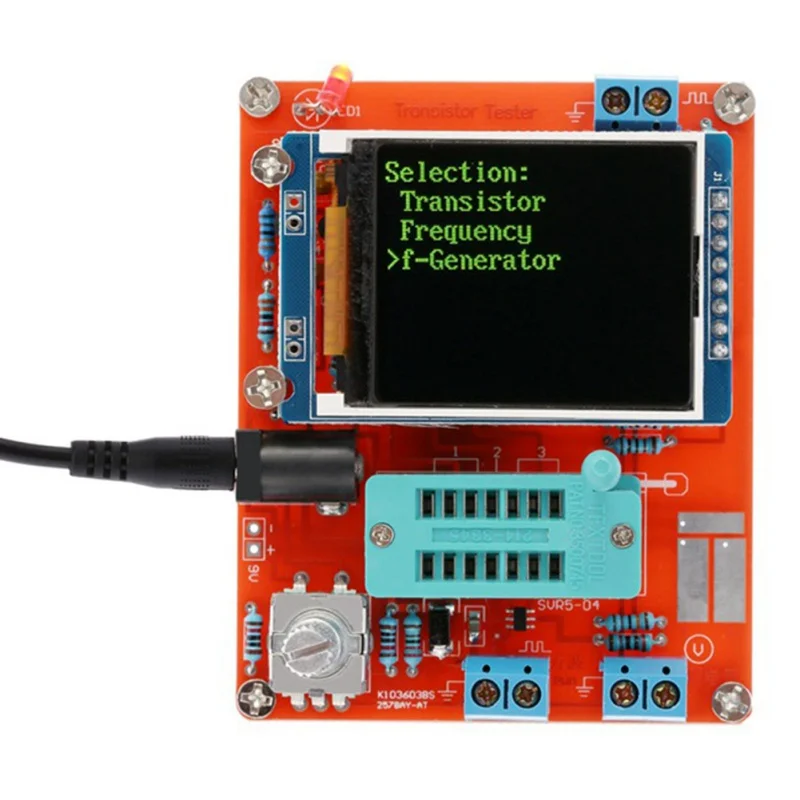 Transistor tester GM328 Цифровой транзистор тестовый инструмент Конденсатор Транзистор инструменты для анализа и измерений - Цвет: Transistor tester