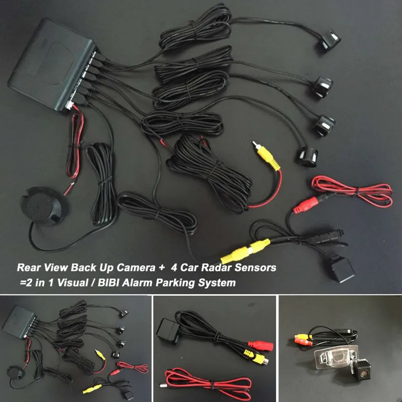 2 в 1 автомобильный парковочный радар датчик комплекте для Mazda Premacy MK1 1999 ~ 2009 с CCD |
