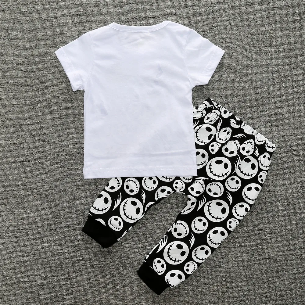 Hooyi Хэллоуин модная детская одежда костюмы кошмар перед ворсом призрак лицо