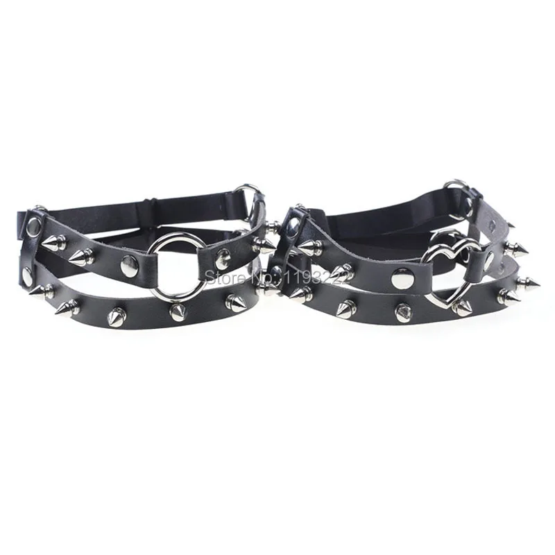 Сексуальная подвязка ручной работы Харадзюку круглые шипы в форме сердца