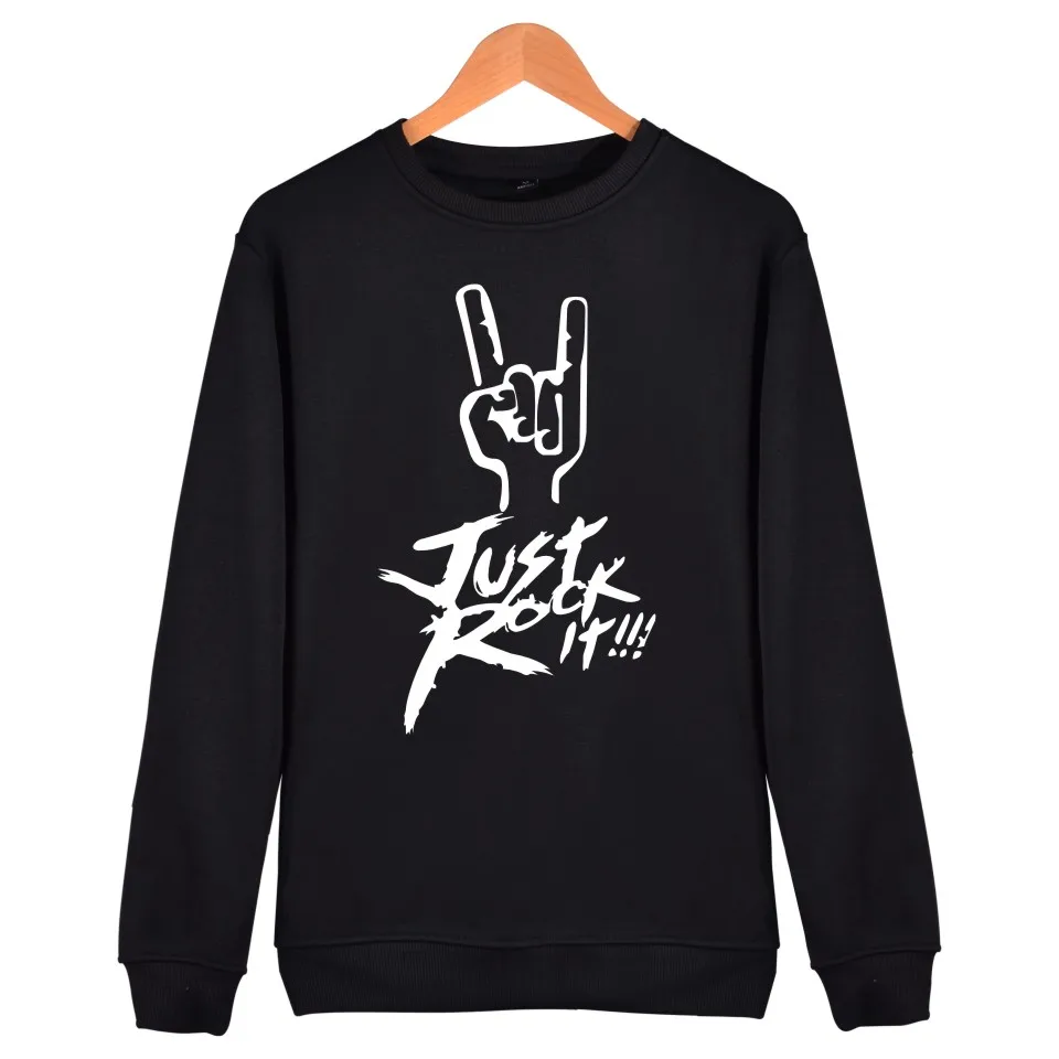 Just Rock It альбом монолитный свитшот для мужчин хип хоп Популярная рок-группа зимняя
