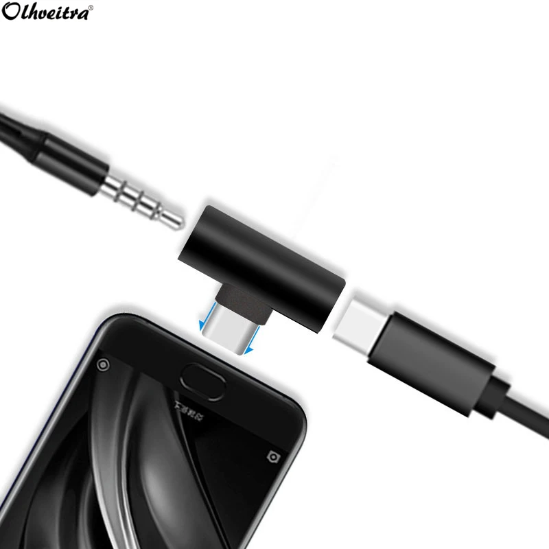 Olhveitra Mini 2 в 1 USB C до 3,5 мм разъем для наушников, аудио адаптер жгут питания конвертер для samsung Xiaomi Google huawei