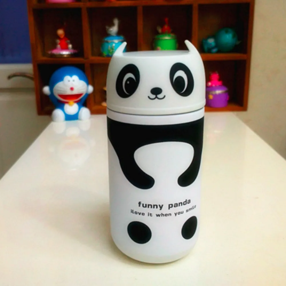 Мода 220 мл симпатичная мультяшная Панда и сова бутылка для воды кофейные чашки из