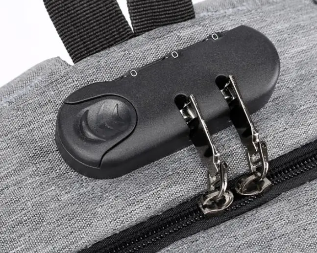 Многофункциональный рюкзак для ноутбука с USB зарядкой и паролем мужчин женщин