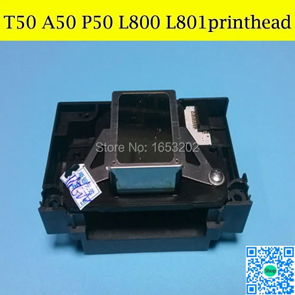 1 шт. 100% первоначально печатающая головка Печатающая для EPSON T50 P50 A50 L800 L801 L850 R690 R285