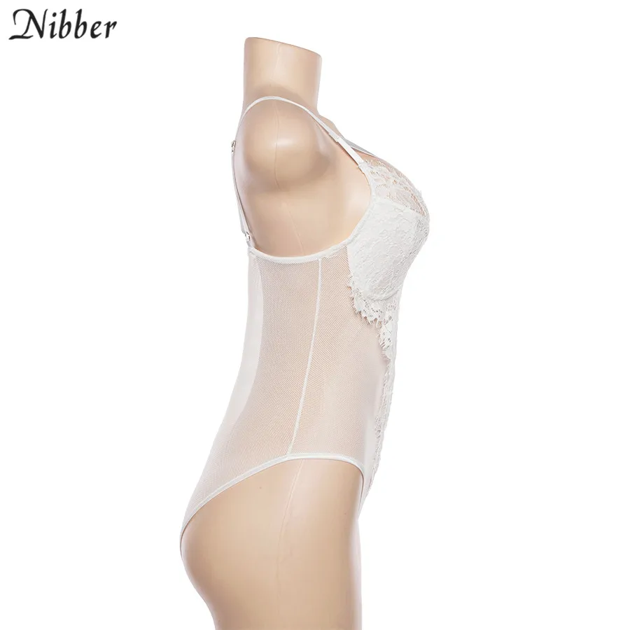 Nibber/, кружевной комбинезон с ажурным узором, Осень-зима, сексуальный кружевной облегающий костюм, трендовая повседневная одежда, разные цвета на выбор