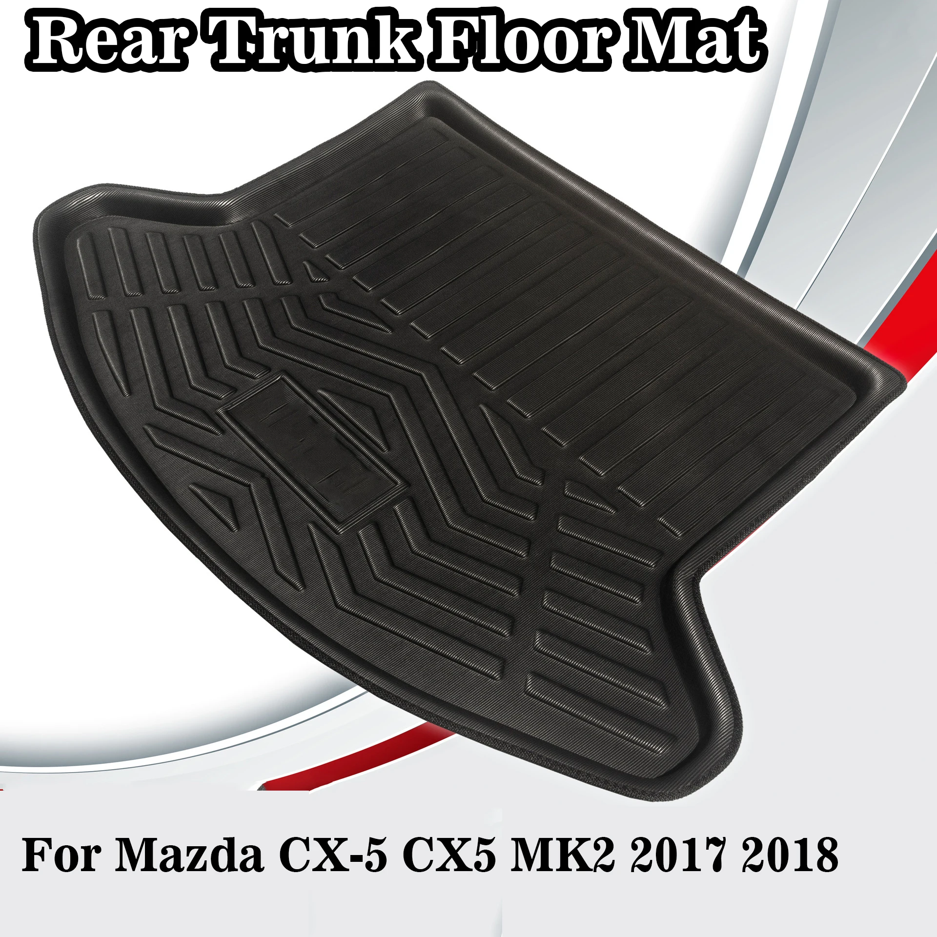 Car Rear Boot Liner Trunk Cargo Mat Tray For Mazda CX-5 CX5 MK2 2017 2018 Floor Carpet Mud Pad Protector |