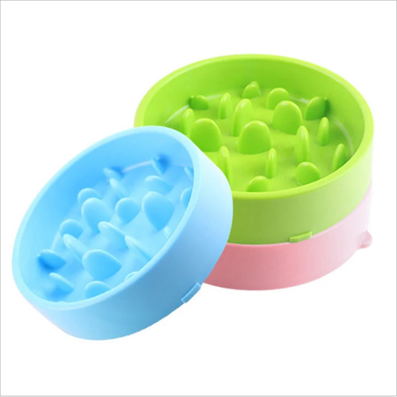 Миска для медленного питания собак диетическое блюдо и кошек с защитой от