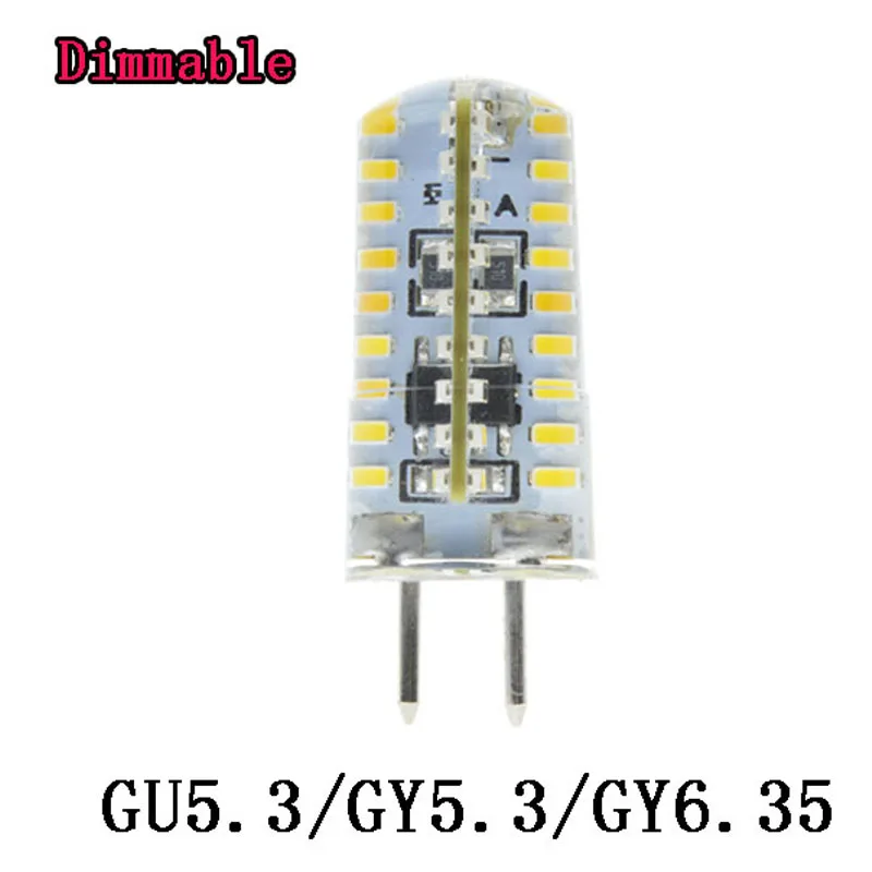 Затемнения светодиодный GU5.3 220V GY5.3 GY6.35 3014SMD 7 Вт 10 12 с украшением в виде кристаллов