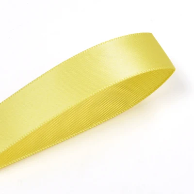 lemon 640 YAMA 100 ярдов Двусторонняя атласная Золотая лента 6 9 13 16 19 22 мм ткань желтая для вечерние украшения свадьбы ручной работы розовый подарок - Цвет: lemon 640
