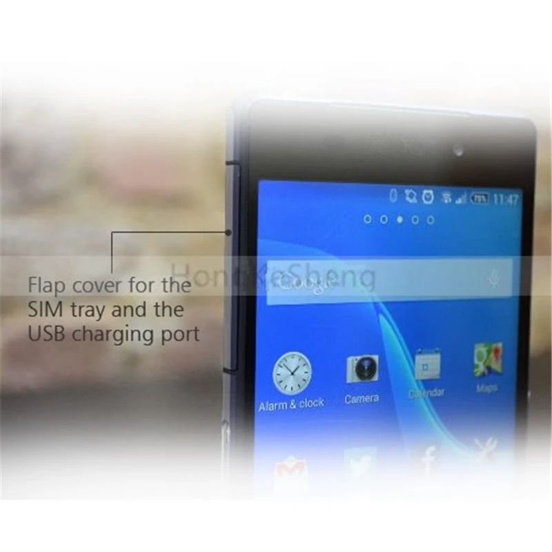 OEM Micro SD + SIM USB порт крышка клапан для Sony Xperia Z2 L50W D6502 D6503 L50T L50U|Корпусы и рамки