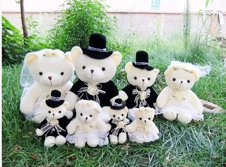 Плюшевый мишка для пар 20 см 2 шт./лот бесплатная доставка подарок на свадьбу ST060 |