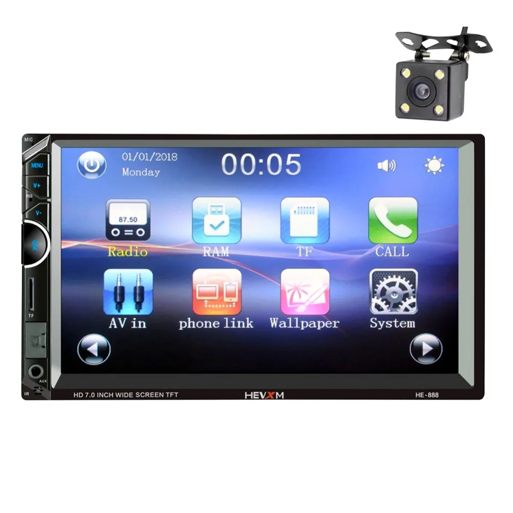 Автомобильный мультимедийный плеер с IOS/Android Mirror Link Bluetooth Авторадио 2 Din " сенсорный экран MP5 плеер TF USB автомобильное радио