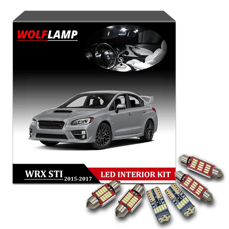 Wolflamp 8 шт. белая Синяя светодиодная интерьерная с Canbus автомобильный светильник s