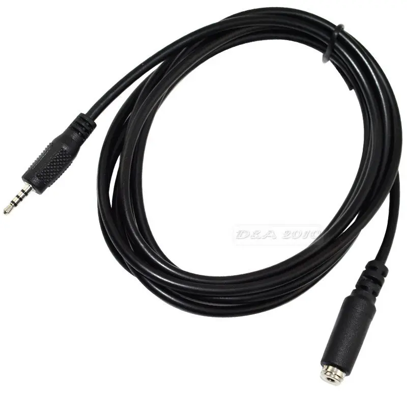 DANSPEED 6Ft/1 8 м 2 5 мм штекер Джек гнездовой разъем 4-полюсный автоматический 3 кольцо