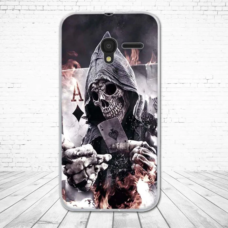 Силиконовый чехол для телефона Alcatel One Touch Pixi 3 4 5 "5017 5017D 5017X 5019D с принтом задняя