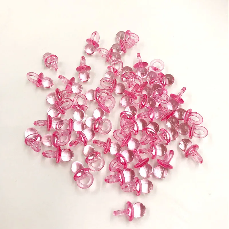 Многоцветная акриловая мини пустышка для детей украшения душа вечеринки стол