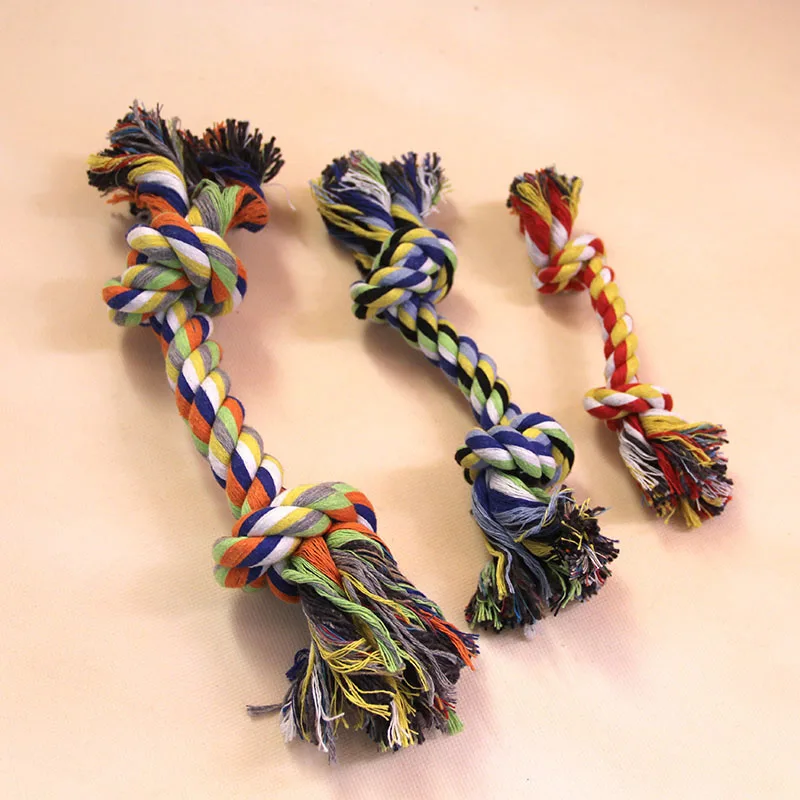 1 шт. товары для животных жевательный узел собак из хлопчатобумажной веревки