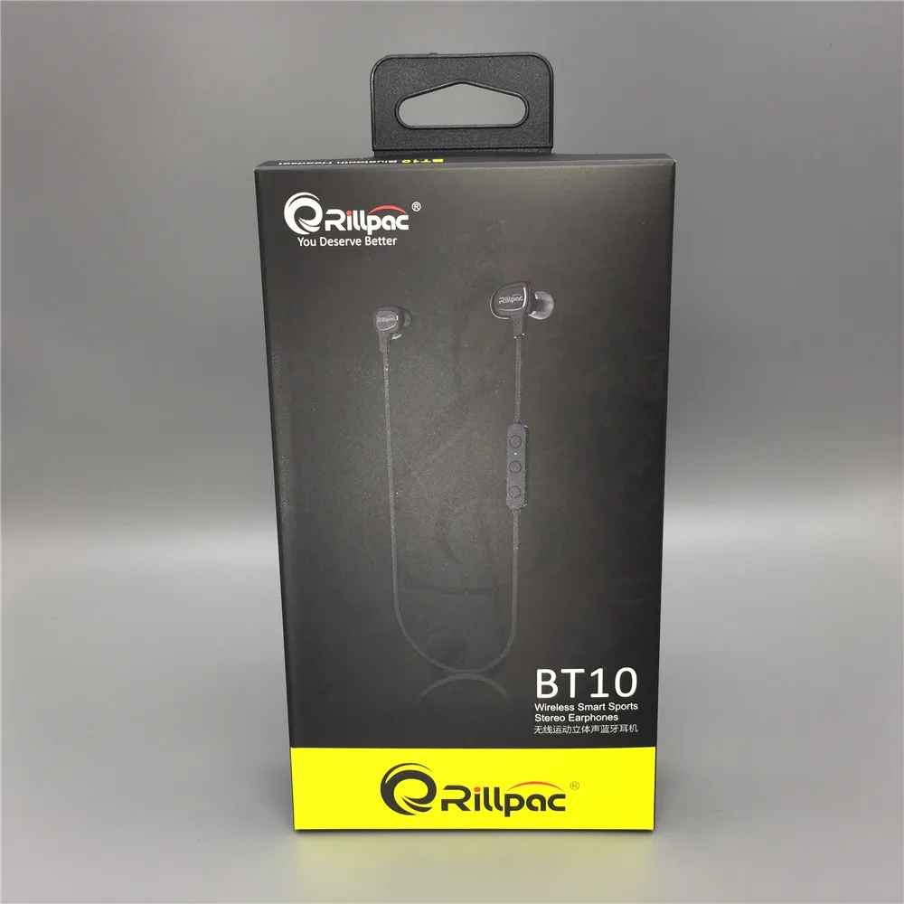 Смарт наушники Rillpac BT10 V4.1 + EDR беспроводные Bluetooth для занятий спортом с