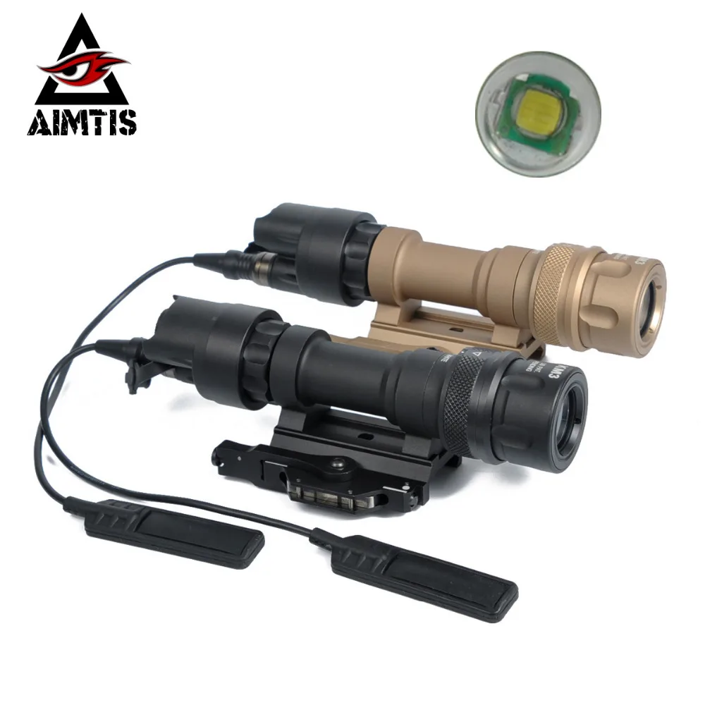 Быстросъемный тактический фонарик AIMTIS M952V QD для винтовки с 400 люменами аксессуары