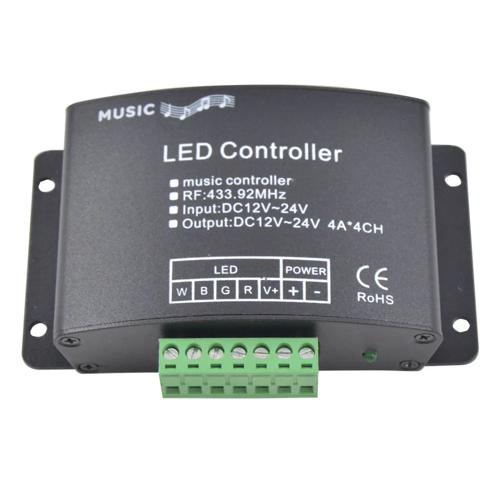 Цветная (RGB/RGBW Светодиодная лента светильник музыка Управление AC/DC 12V 24V 20 м