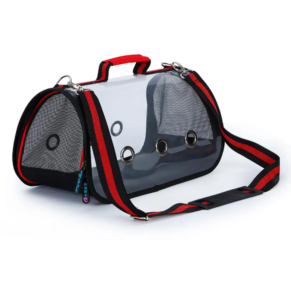 Модная дорожная сумка для кошек и собак портативная прозрачная дышащая с ручкой