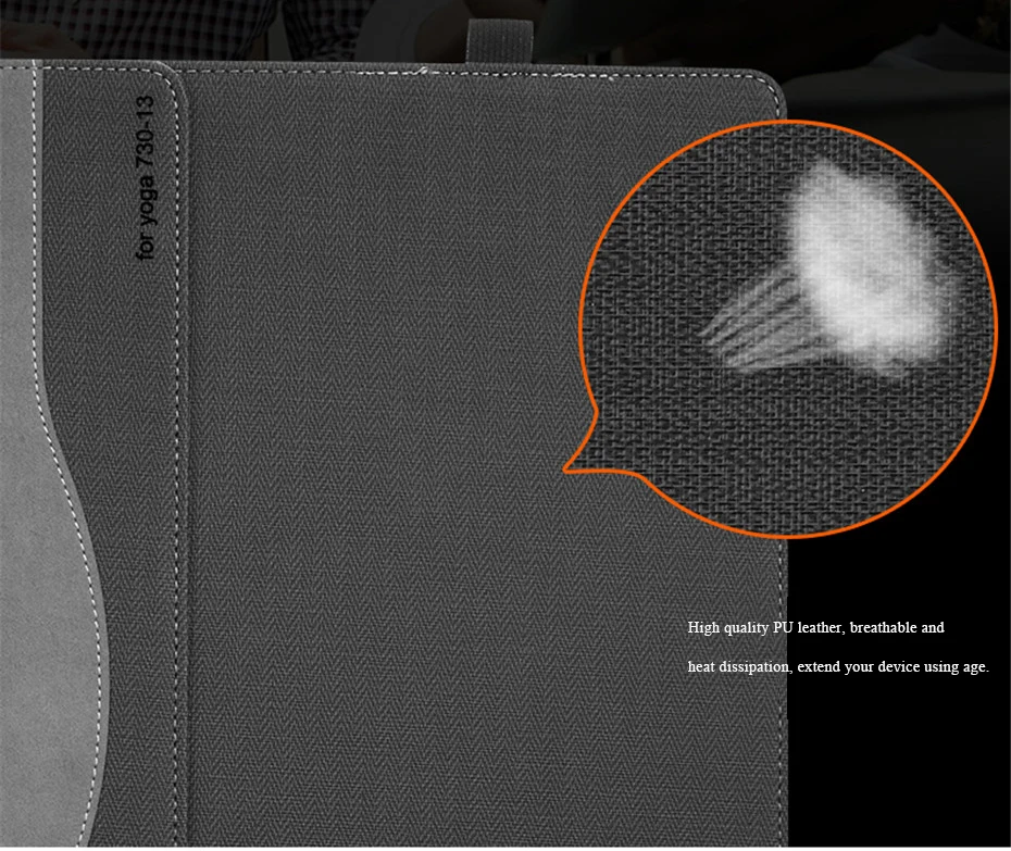 Чехол для ноутбука lenovo YOGA 730 13," съемный магнитный чехол из искусственной кожи защитный чехол для lenovo Yoga 730-13 730-13IKB