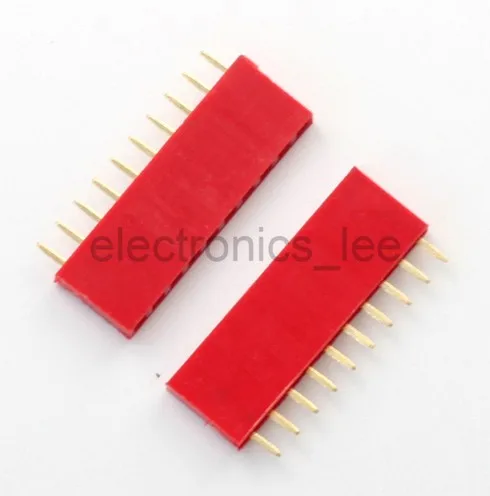 Красный 10 pin 1*10 Однорядный штыревой разъем 2 54 мм для Arduino | Обустройство дома