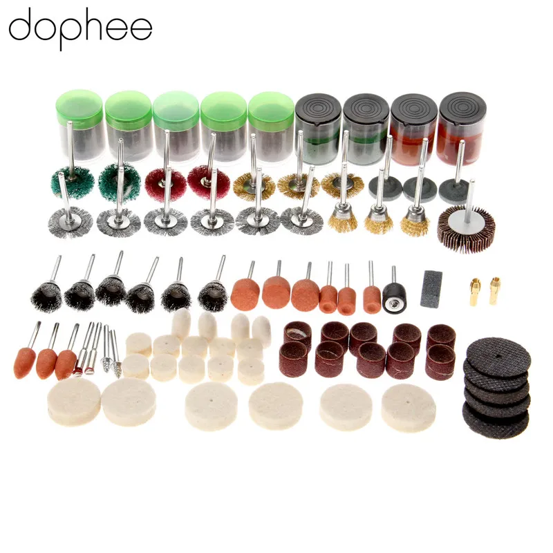 Dophee 262 шт. аксессуары для Dremel набор аксессуаров роторного инструмента резки