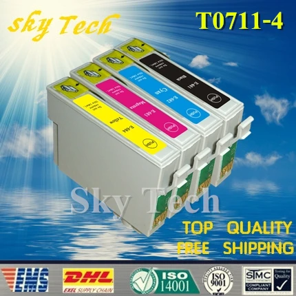 4PK совместимые картриджи для T0711 до T0714 Epson S20 S21 SX100 SX110 SX105 SX115 SX200 SX205 BX600FW и т. д.|compatible
