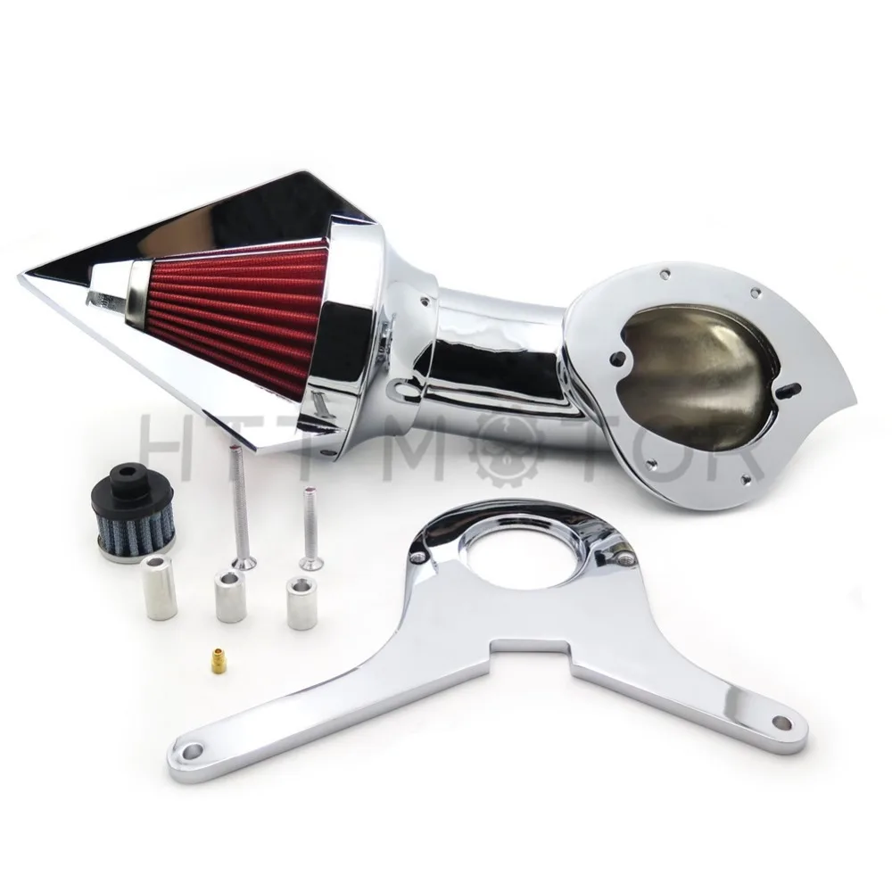 Aftermarket Бесплатная доставка мотоцикл части Спайк Воздухоочиститель наборы фильтр