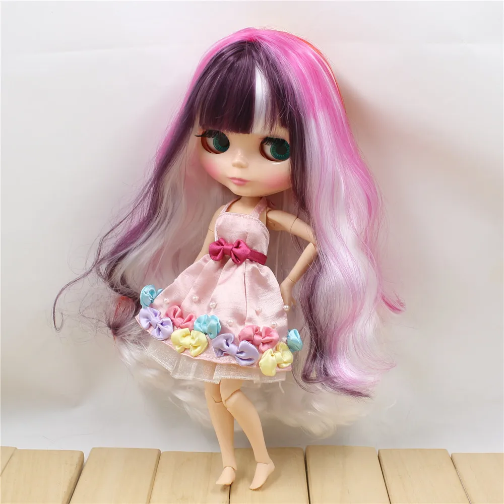 Ледяная кукла DBS Blyth 1/6 bjd игрушка красочные волосы шарнир тела блестящее лицо 30 см