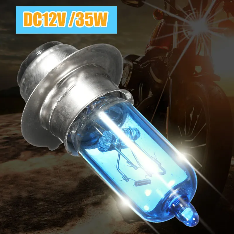 

VEHEMO 12V 35W Motorcycle Headlight Bulb Halogen Lamp Bright White Bulb High Quality Car Motorcycle Accessories