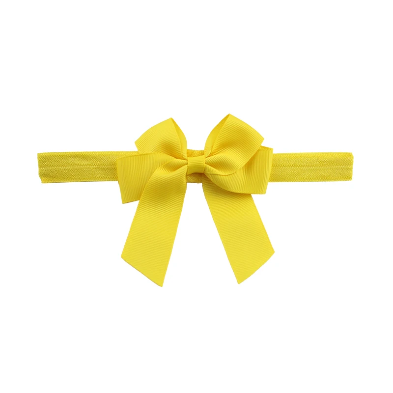 Colors Ribbon Float Headband Solid Candy Color Baby Kids Girls Mini Bowknot Hairband Elastic Hair Accessories | Детская одежда и