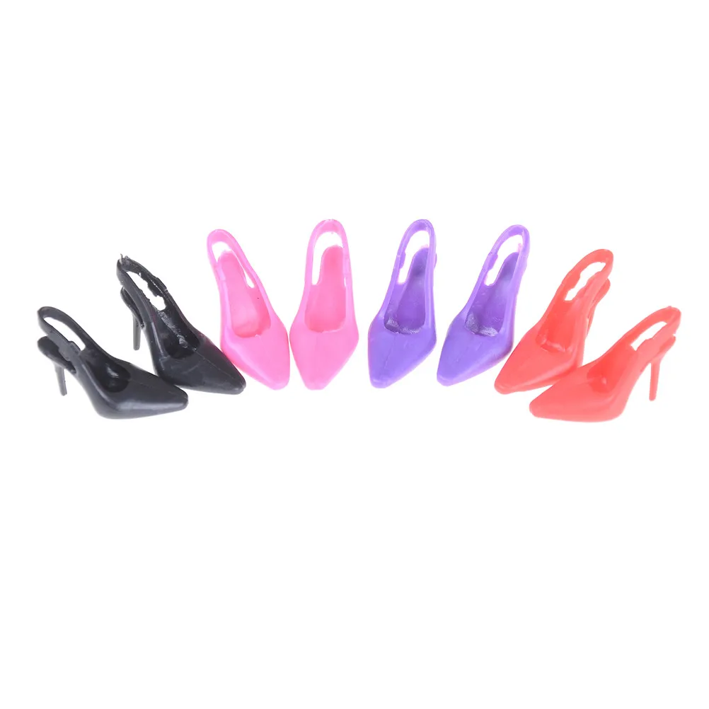 

1Pair High Heel Evening Party Wear Shoes For For BJD Doll Clothes Dress Accessories Kids Gift 4 Colors