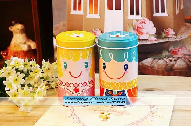 18 шт./лот чайная корзина happy kingdom prince and princess/жестяные банки/железные подарочные