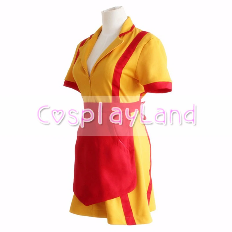 2 сломался девушки костюм Макс и Кэролайн форма французской горничной косплей