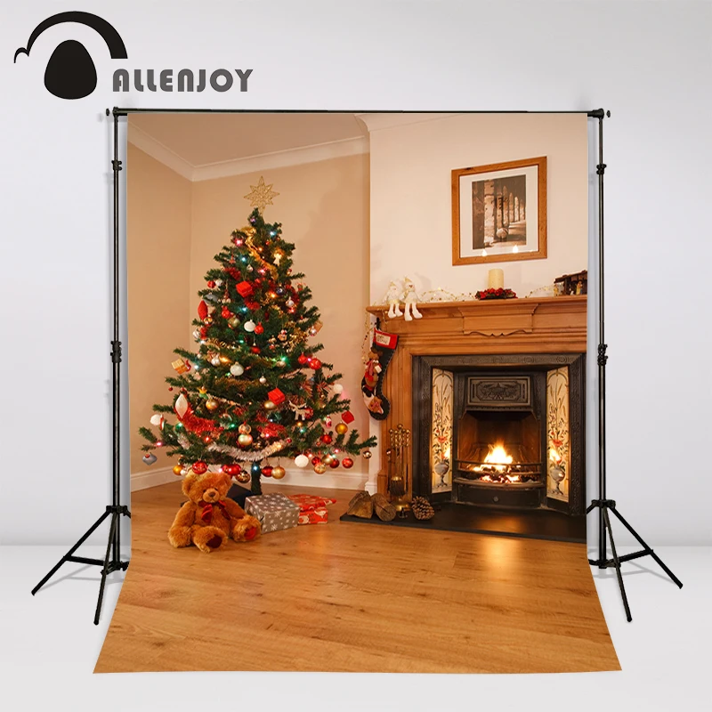 Фон Allenjoy для рождественской фотосъемки декоративный фон с изображением дерева
