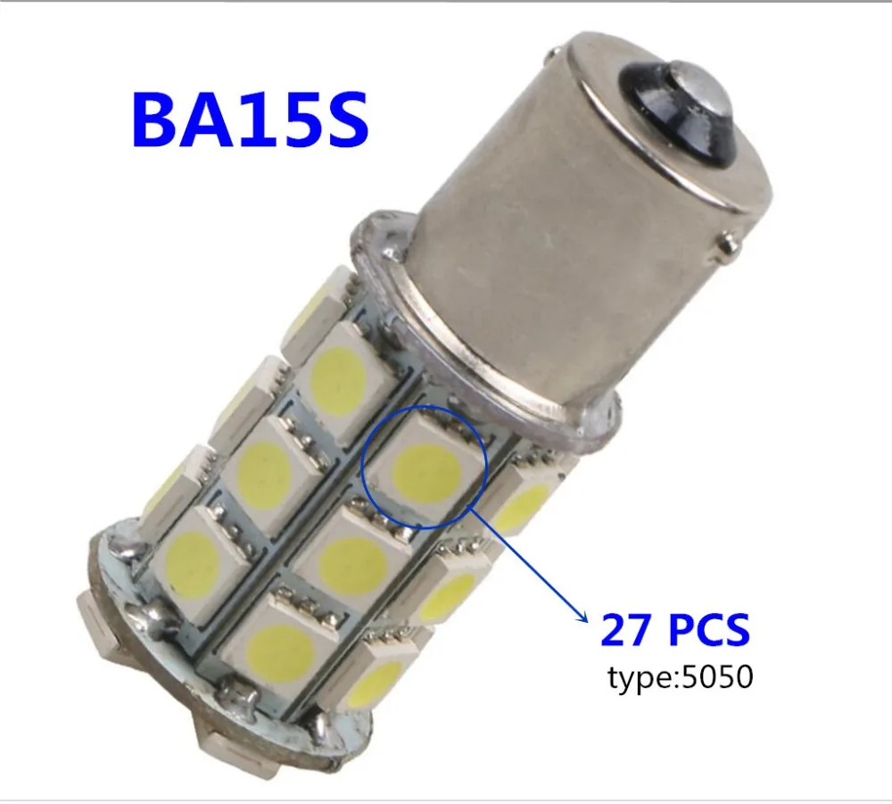 BA15S Строб BAY15D 1156 флэш-памяти 1157 5050 27SMD всегда яркий ba15s 24V сигнал поворота strobetail светильник Реверсивный светильник BAY15D