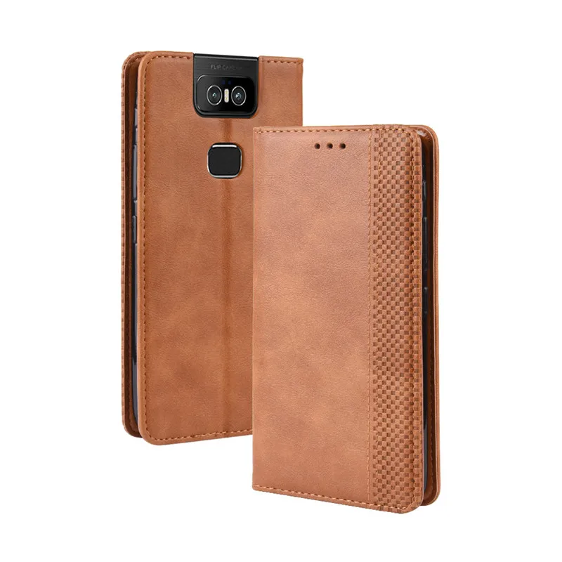 Чехол для Asus Zenfone 6 ZS630KL Роскошный кожаный флип-чехол чехол с подставкой и