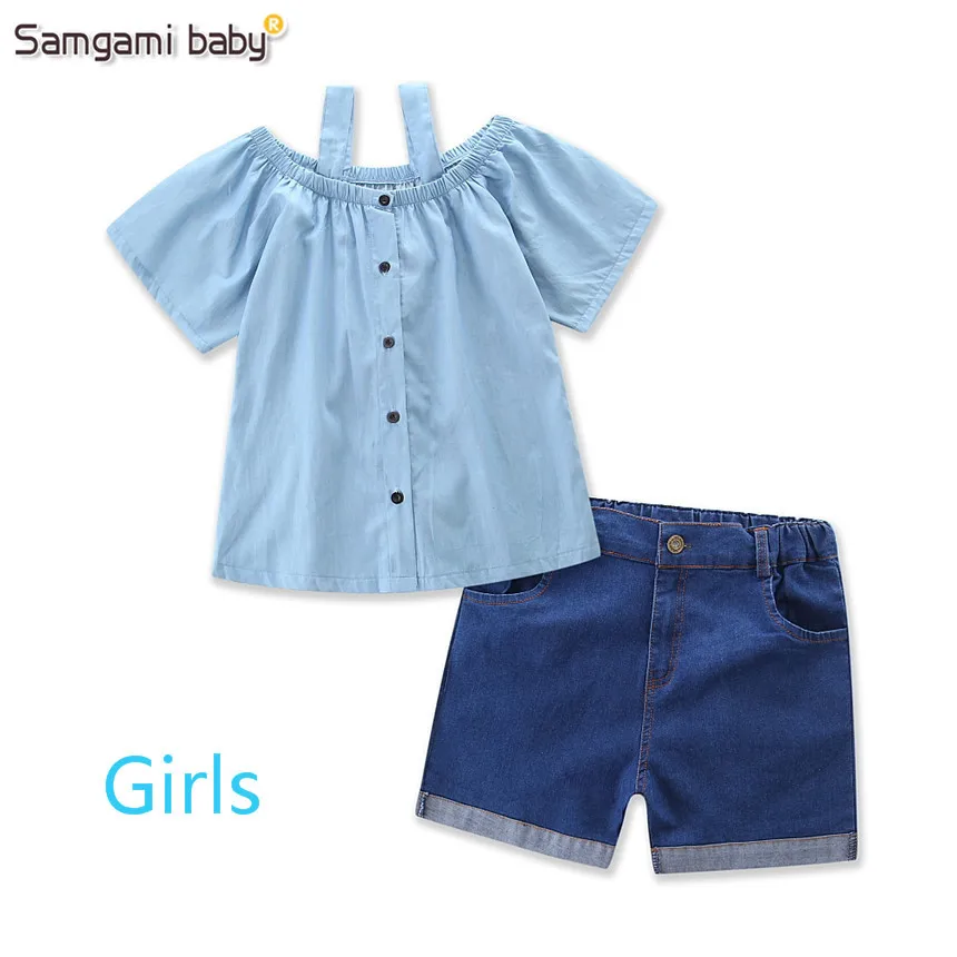 SAMGAMI летние топы с коротким рукавом и шорты для родителей детей девочек мамы