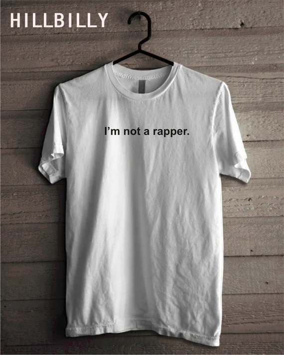 Рубашка I'm Not A Rapper футболка Kendall Jenner рубашка Kardashians мягкая на ощупь хлопковая