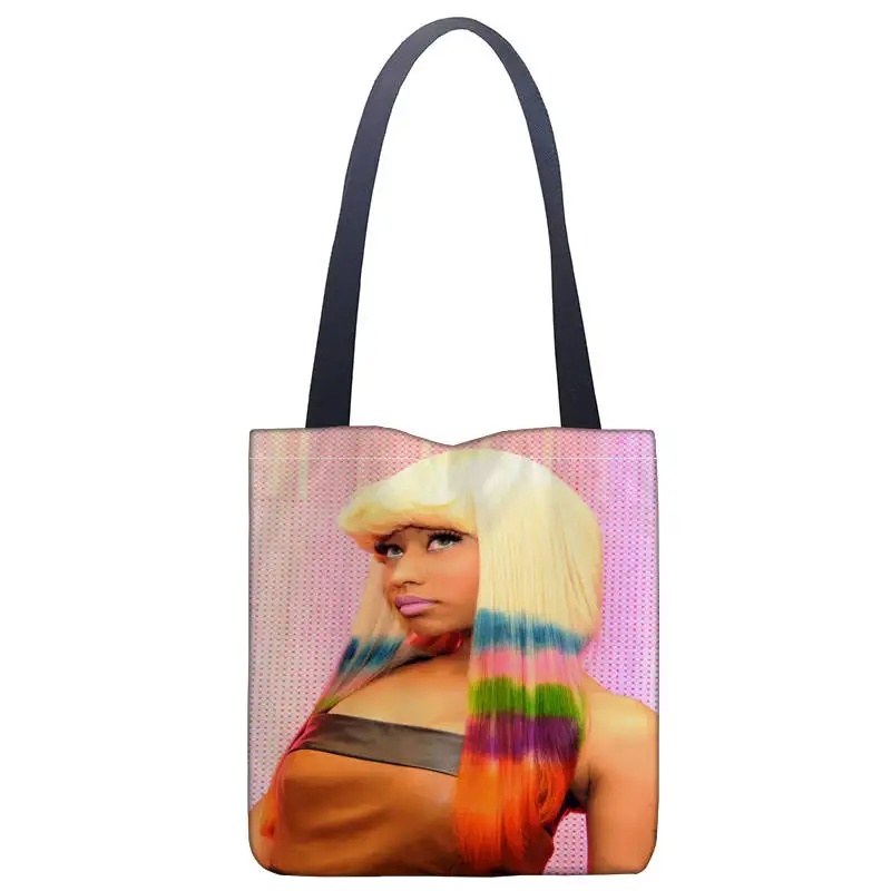 Изготовленная на заказ Сумка тоут Nicki Minaj женские тканевые сумки экологически
